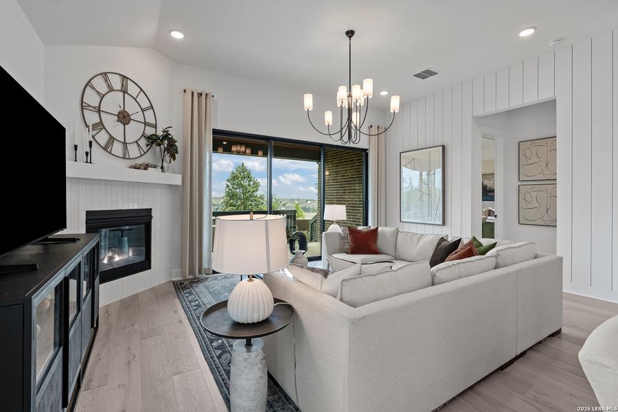 Furnished interior view inside a new home in Davis Ranch, San Antonio (Image 27).