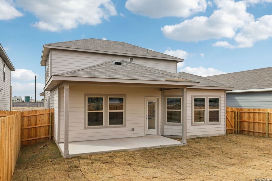 Exterior details and patio area of a home in Catalina, Converse (Image 26).