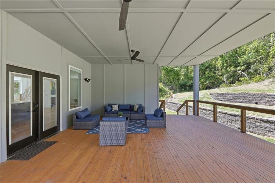 Exterior details and patio area of a home in , Atlanta (Image 27).