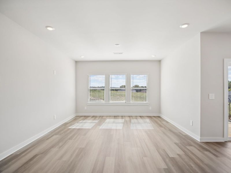 Spend family movie nights in the spacious great room.