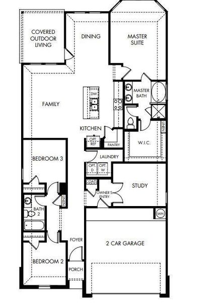 2D floor plan layout of this home in , Waller, TX (Image 2). 2D floor plan layout of this home in , Waller, TX (Image 2).