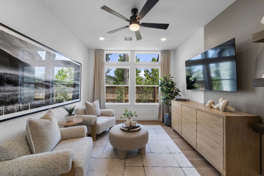 Furnished interior view inside a new home in The Highlands, Porter (Image 6).