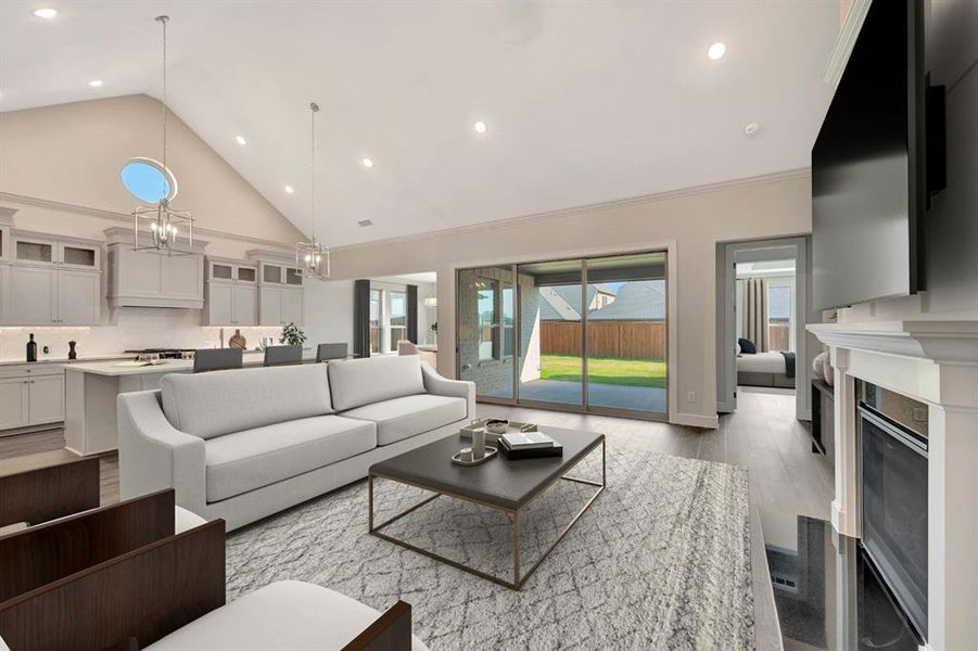 Furnished interior view inside a new home in Sterling Greene, Arlington (Image 29). Furnished interior view inside a new home in Sterling Greene, Arlington (Image 29).