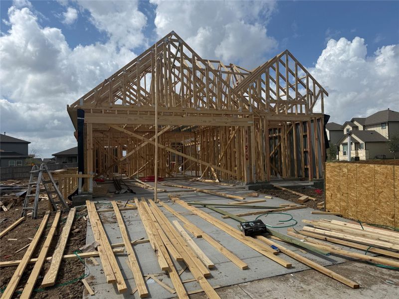 In-progress construction of a new home in Midtown Reserve, College Station, TX (Image 15).
