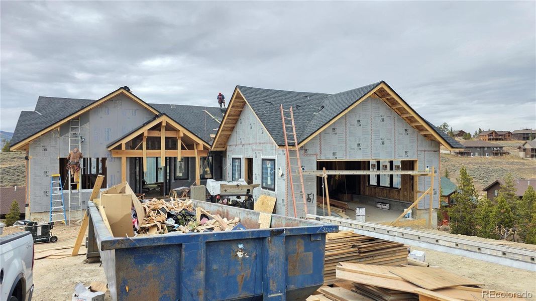 In-progress construction of a new home in , Granby, CO (Image 38).