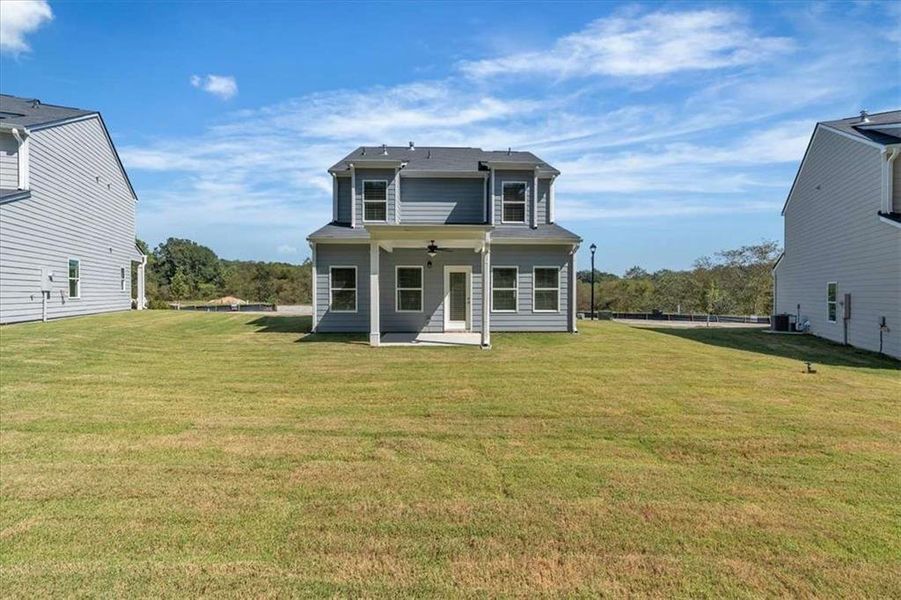 Exterior details and patio area of a home in The View at Groover's Lake, Lithia Springs (Image 23). Exterior details and patio area of a home in The View at Groover's Lake, Lithia Springs (Image 23).