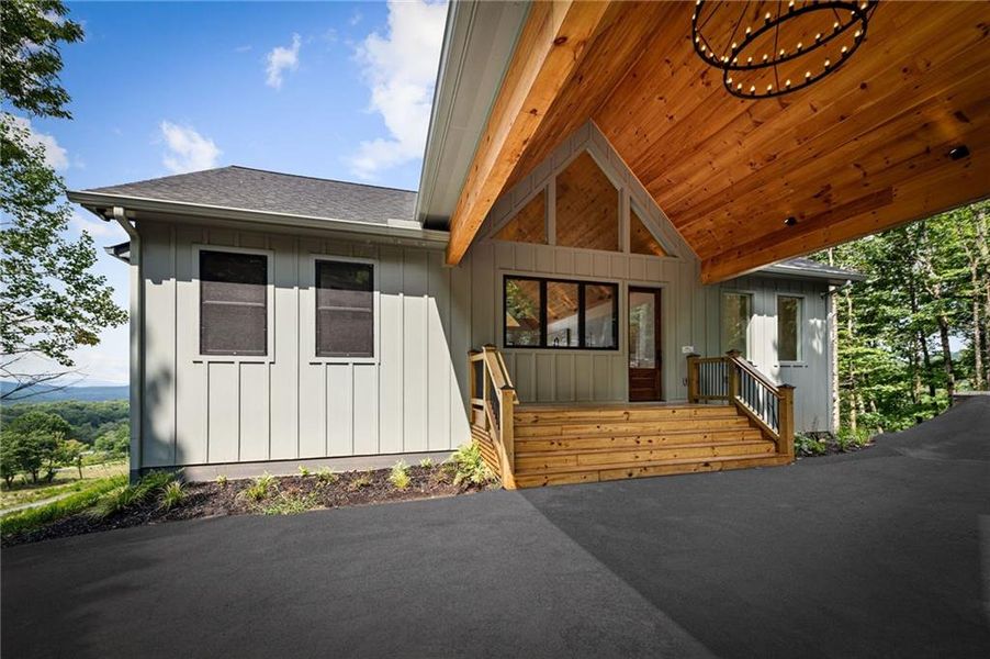 Exterior details and patio area of a home in , Morganton (Image 4).