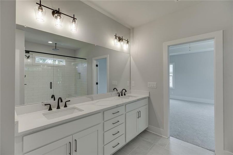 Furnished interior view inside a new home in , Buford (Image 19).
