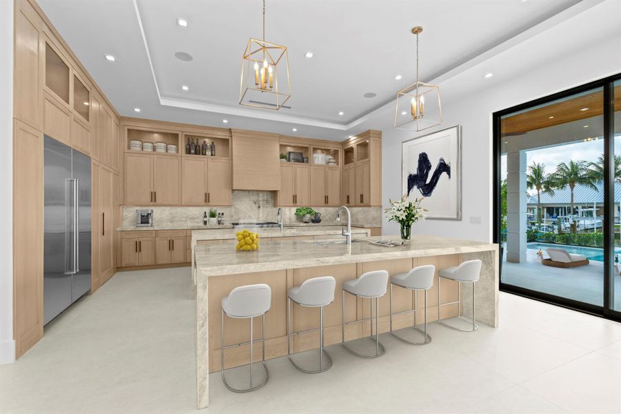 Furnished interior view inside a new home in , Palm Beach Gardens (Image 22).