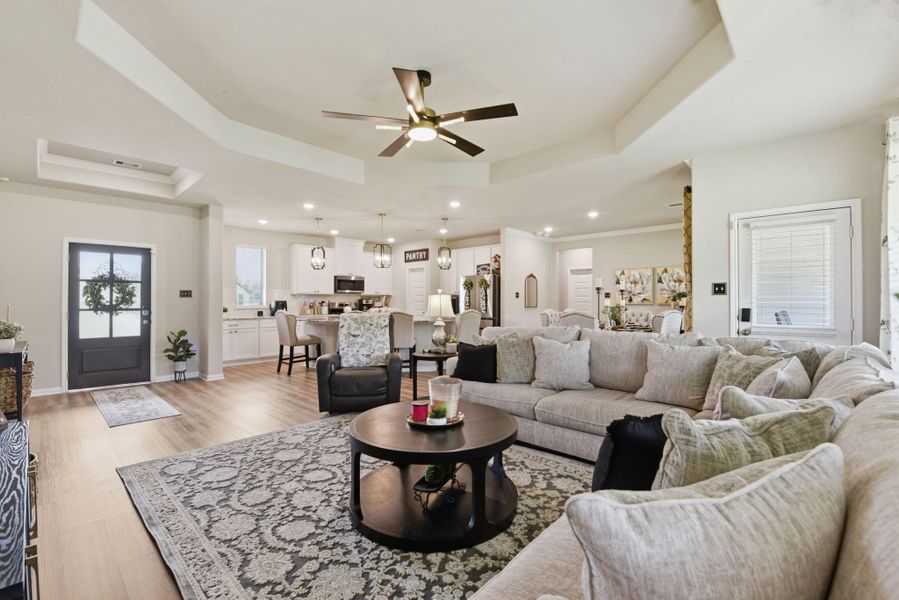 Furnished interior view inside a new home in , Cleveland (Image 12).