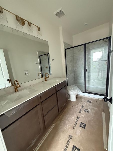 Furnished interior view inside a new home in Creekside at Estancia, Austin (Image 6).