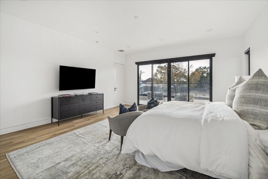 This bedroom is the perfect space to retreat to for relaxation.