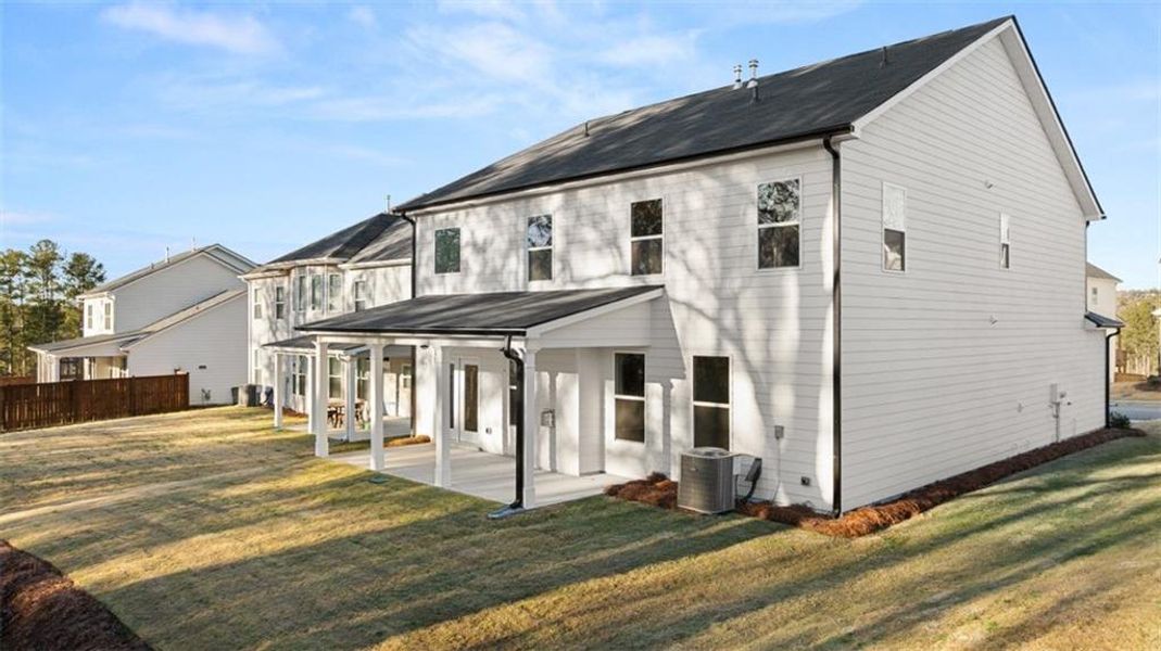 Exterior details and patio area of a home in Water Oak Estates, Lawrenceville (Image 3).