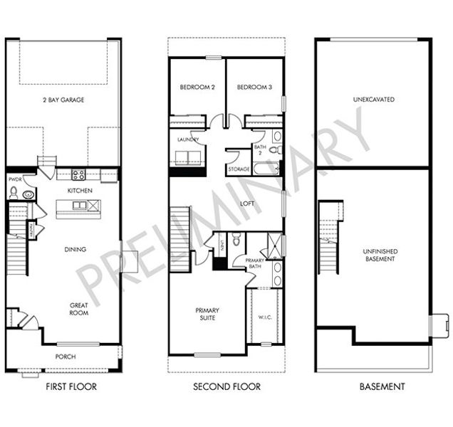 2D floor plan layout for the The Silverton by Meritage Homes in York Station, Thornton, CO (Image 3). 2D floor plan layout for the The Silverton by Meritage Homes in York Station, Thornton, CO (Image 3).