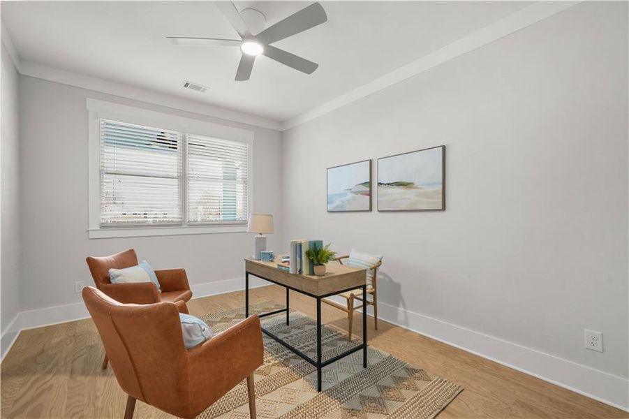 Furnished interior view inside a new home in , Atlanta (Image 11).