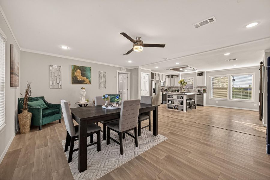 Furnished interior view inside a new home in , Cleveland (Image 12).