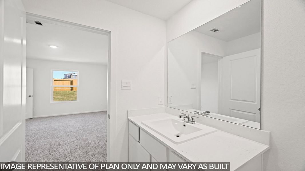 Representative furnished interior of a home built from the Bradley by D.R. Horton in Eastern Wells, Jarrell (Image 8).