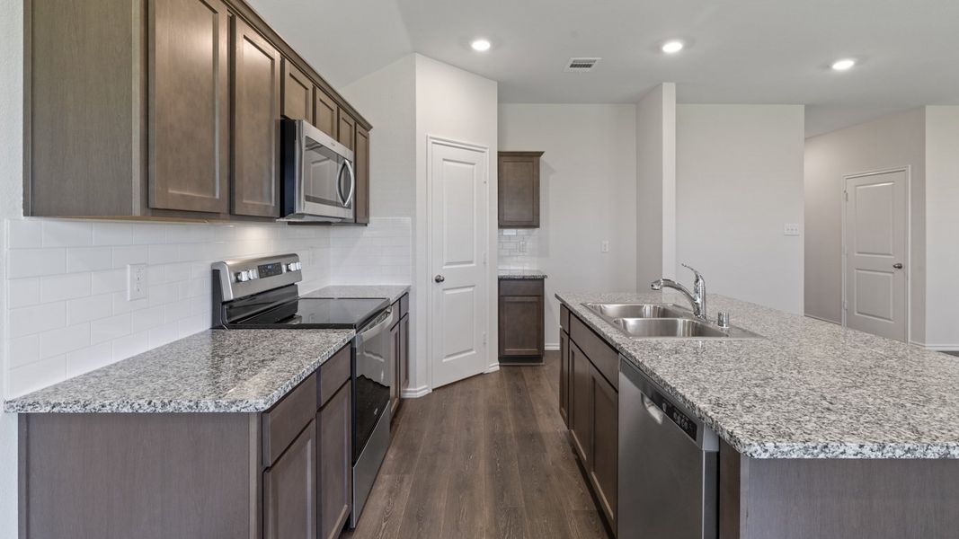 Furnished interior view inside a new home in Stonewyck Farms, Ennis (Image 10).