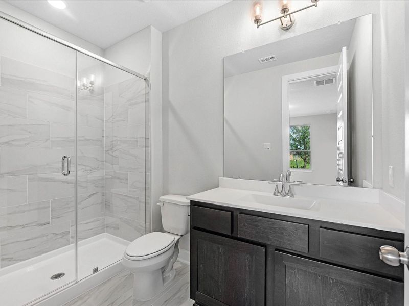 Furnished interior view inside a new home in Lago Mar - 60', Texas City (Image 6).