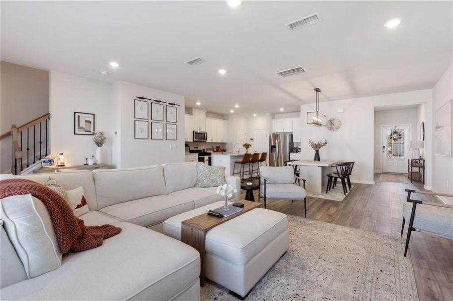 Furnished interior view inside a new home in Willowcrest Townhomes, Mableton (Image 10).
