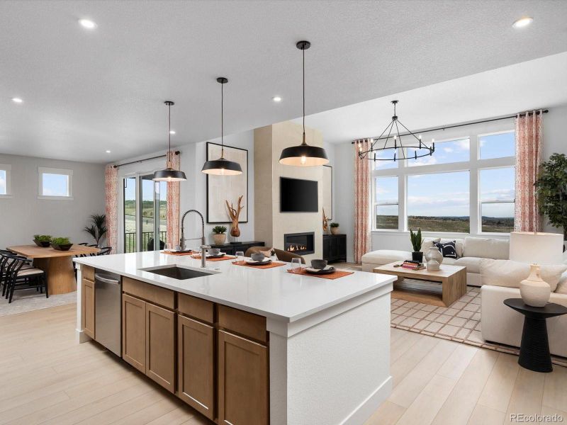 Furnished interior view inside a new home in Jackson Creek, Monument (Image 4).