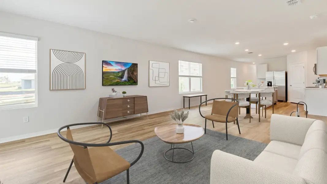 Furnished interior view inside a new home in Pinellas County Spot Lots, St. Petersburg (Image 6).
