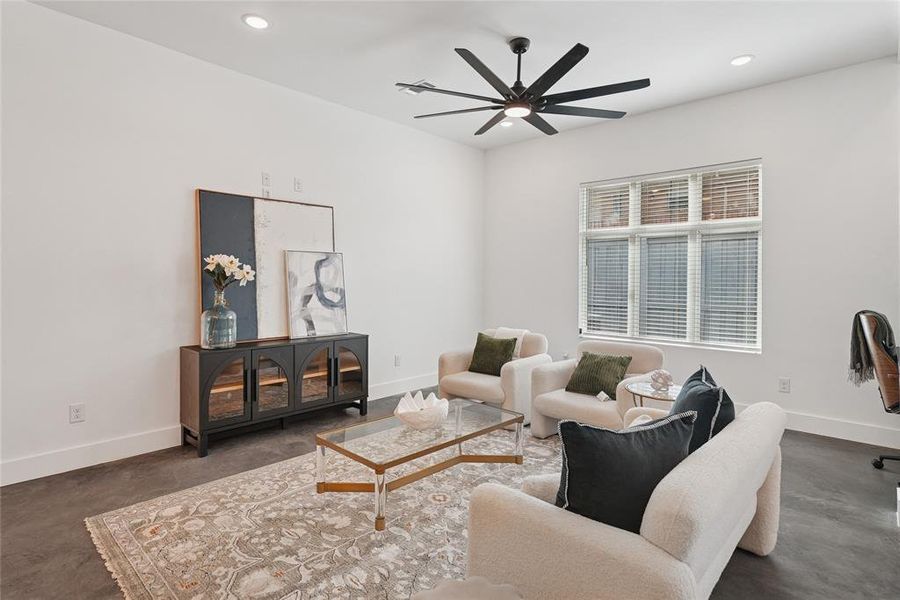 Furnished interior view inside a new home in , Dallas (Image 11). Furnished interior view inside a new home in , Dallas (Image 11).