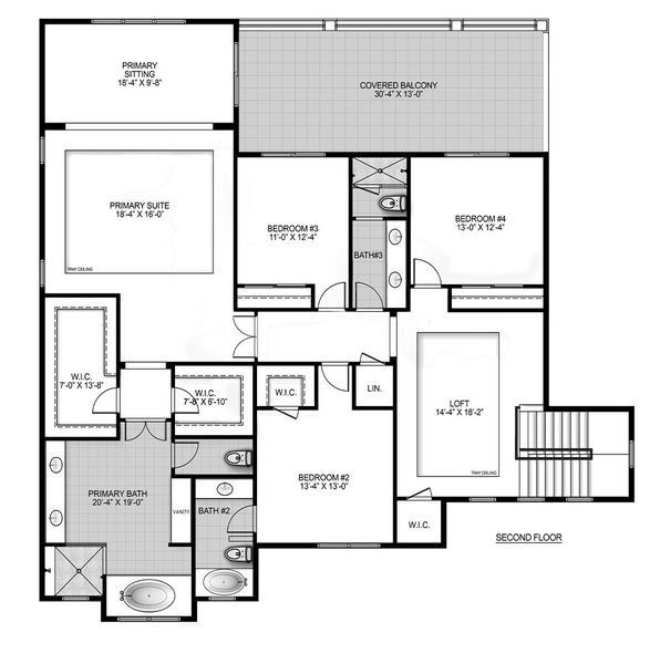 2D floor plan layout for the Elm by Home Dynamics Corporation in Heartwood, Orlando, FL (Image 3). 2D floor plan layout for the Elm by Home Dynamics Corporation in Heartwood, Orlando, FL (Image 3).