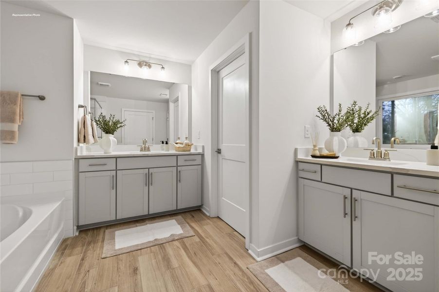 Furnished interior view inside a new home in Sanctuary at Southgate, Indian Trail (Image 33).