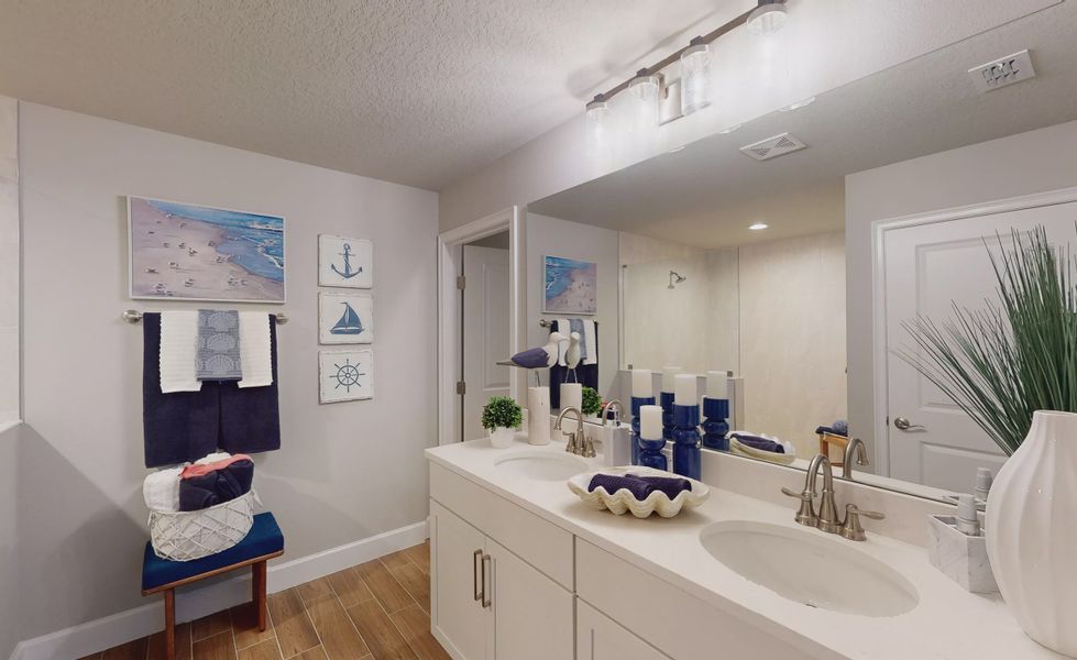 Furnished interior view inside a new home in Plantation Bay, Ormond Beach (Image 36).