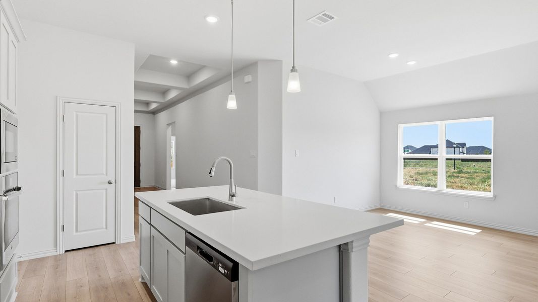 Furnished interior view inside a new home in Green Meadows Premier, Celina (Image 27).