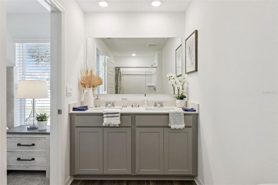 Furnished interior view inside a new home in Magnolia Pointe, Umatilla (Image 13).
