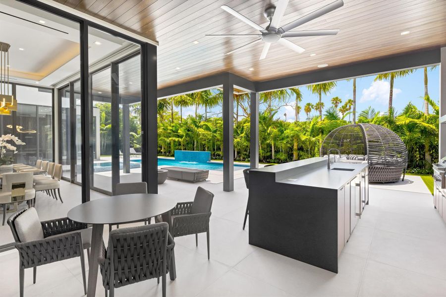 Furnished interior view inside a new home in , Boca Raton (Image 65).