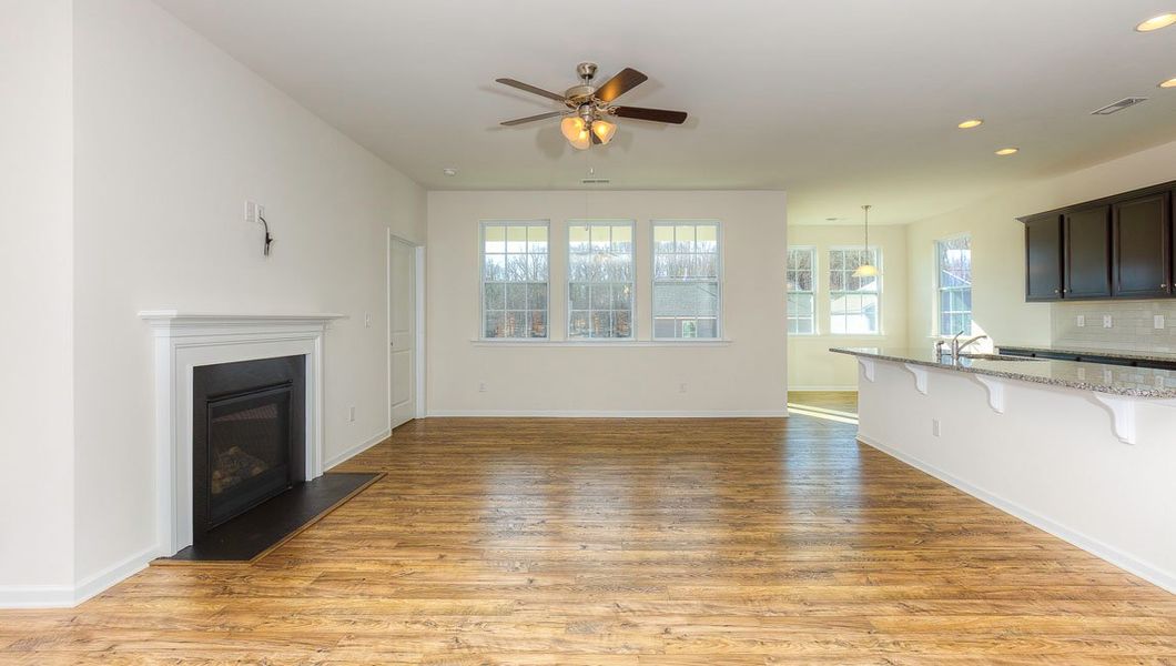 Representative unfurnished interior of a home built from the Aberdeen by D.R. Horton in Twinleaf Meadows, Monroe (Image 19).