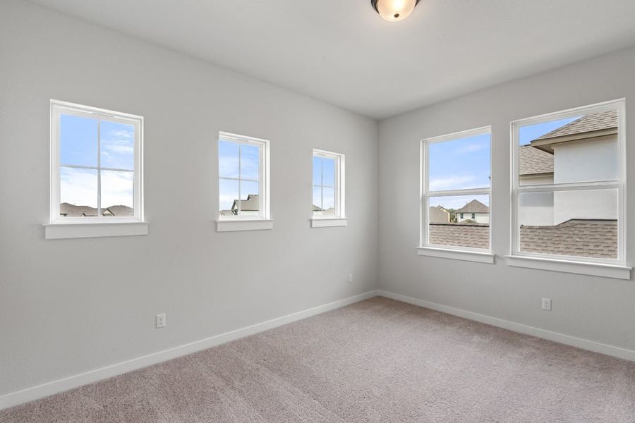 Spacious, unfurnished interior of a new home in Arbor Collection at Lariat, Liberty Hill (Image 34). Spacious, unfurnished interior of a new home in Arbor Collection at Lariat, Liberty Hill (Image 34).