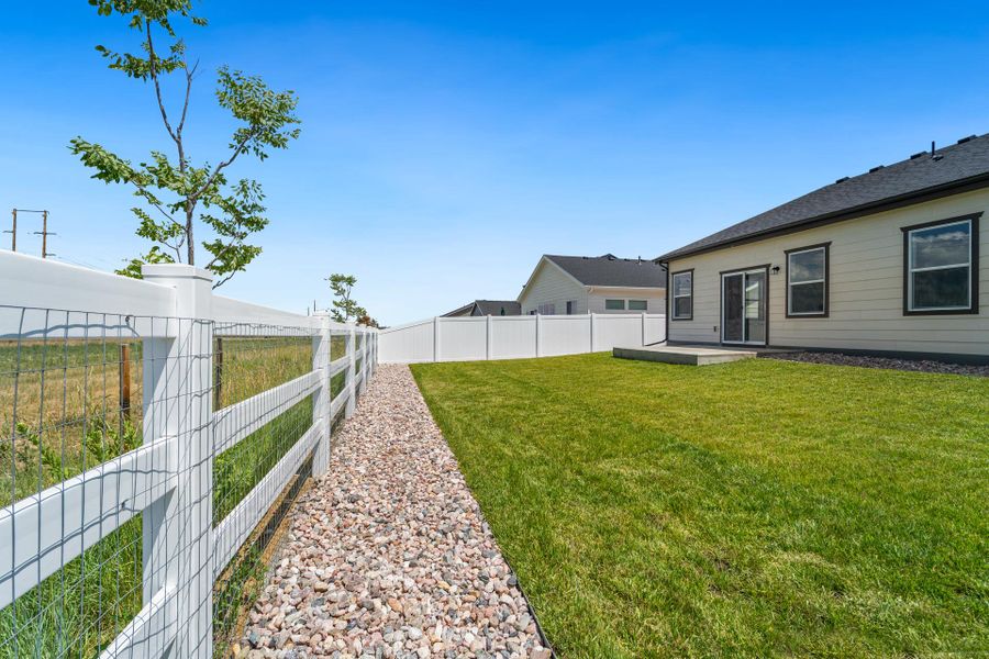 Exterior details and patio area of a home in Union Colony West, Greeley (Image 4).