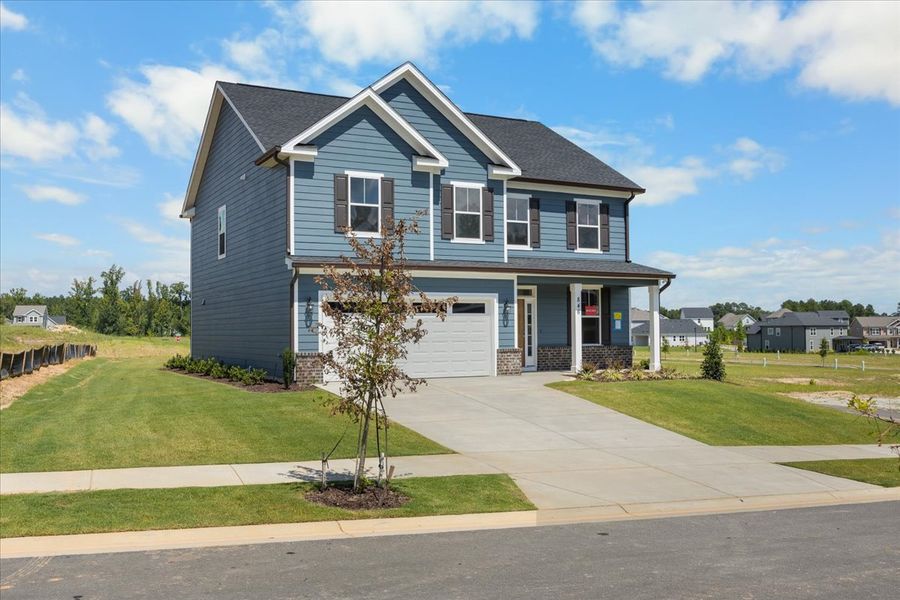 Front exterior of a new home in Tillery Park, Grovetown, GA, highlighting curb appeal (Image 20).