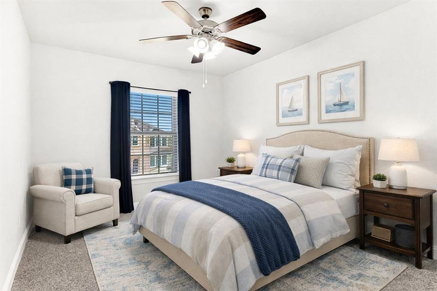 Bedroom - virtually staged