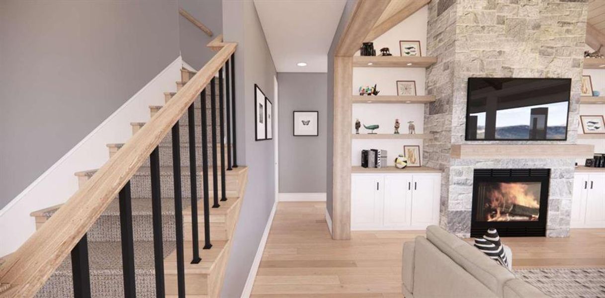 Furnished interior view inside a new home in , Franklin (Image 41).