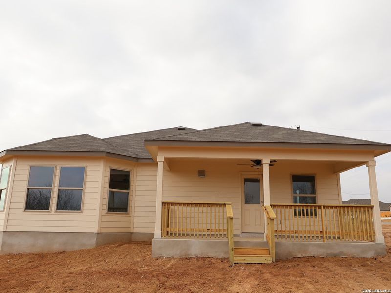 Exterior details and patio area of a home in Chaparral Ranch, Floresville (Image 17). Exterior details and patio area of a home in Chaparral Ranch, Floresville (Image 17).