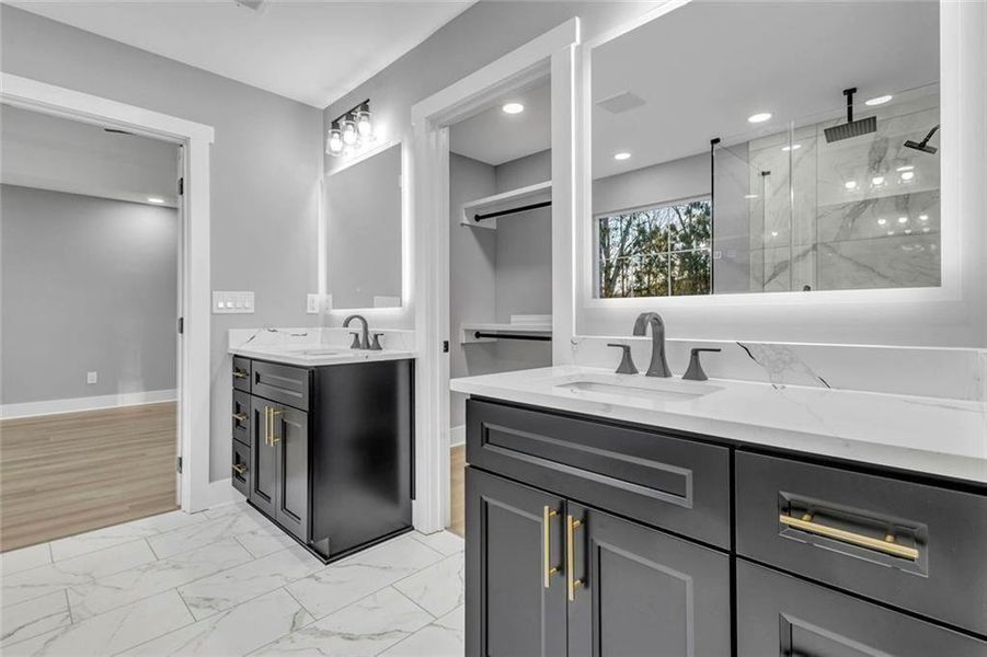 Furnished interior view inside a new home in , Fairburn (Image 11).