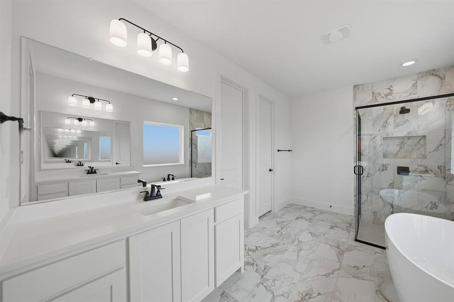 Furnished interior view inside a new home in Hillside Village, Celina (Image 9).