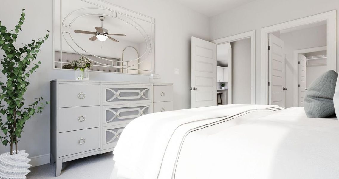 Representative furnished interior of a home built from the Aspen by Parkside Builders in The Woods, Gallatin (Image 12).