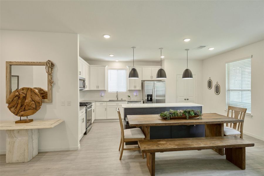 Furnished interior view inside a new home in The Pines At Seven Coves, Willis (Image 25).