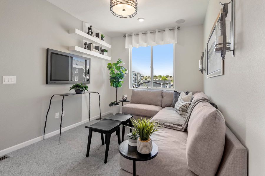 Representative furnished interior of a home built from the 4 by Tri Pointe Homes in Sugar Mill Village, Longmont (Image 20).