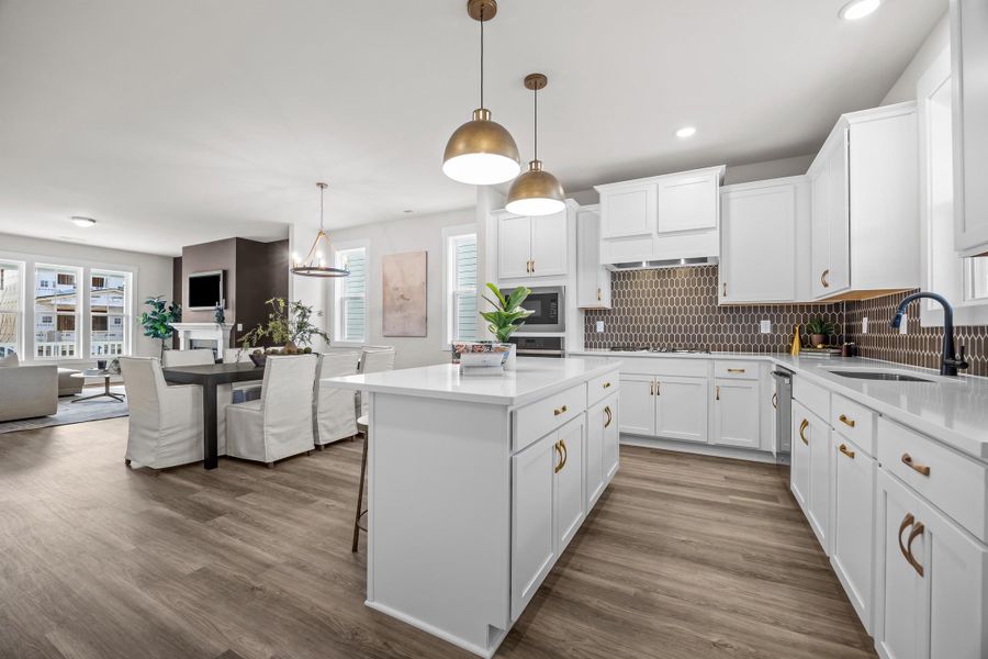 Representative furnished interior of a home built from the Southbound Train by Garman Homes in Wendell Falls, Wendell (Image 10).