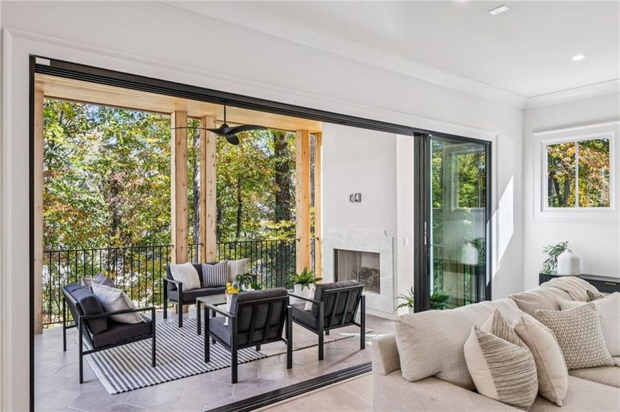 Exterior details and patio area of a home in , Atlanta (Image 36). Exterior details and patio area of a home in , Atlanta (Image 36).