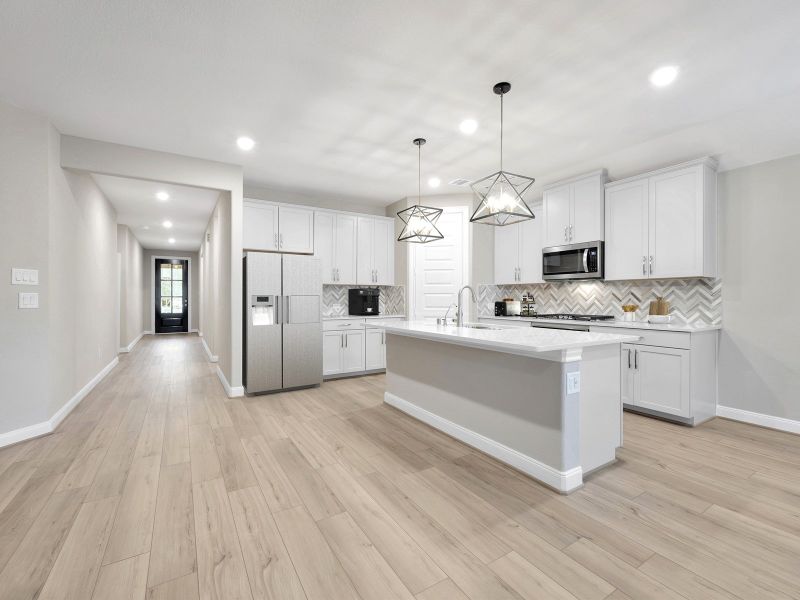 Furnished interior view inside a new home in Pine Lake Cove - Classic Series, Montgomery (Image 7).