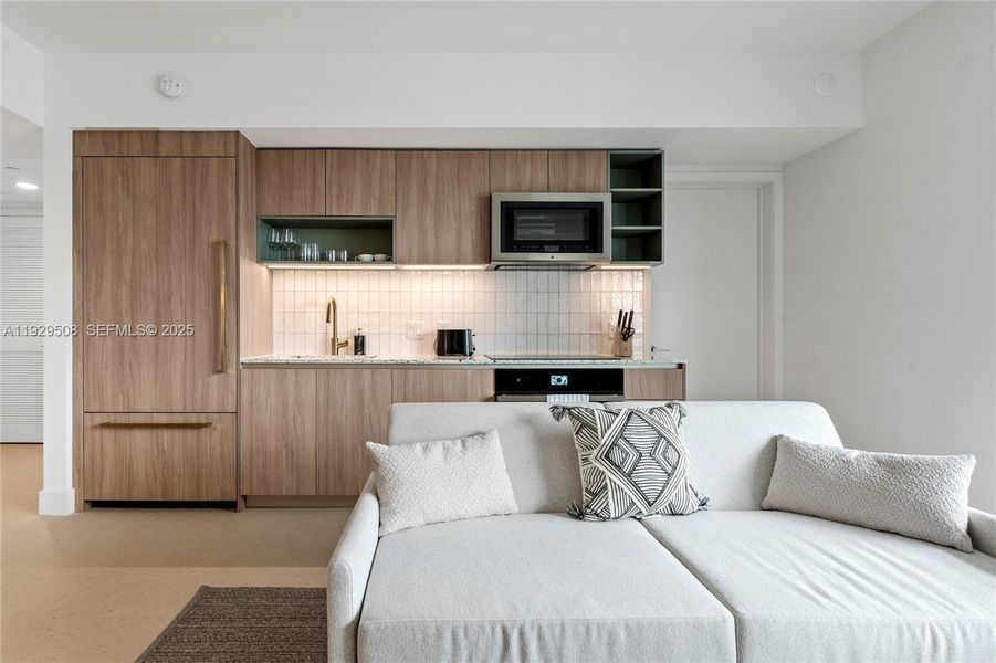 Furnished interior view inside a new home in , Miami (Image 12). Furnished interior view inside a new home in , Miami (Image 12).