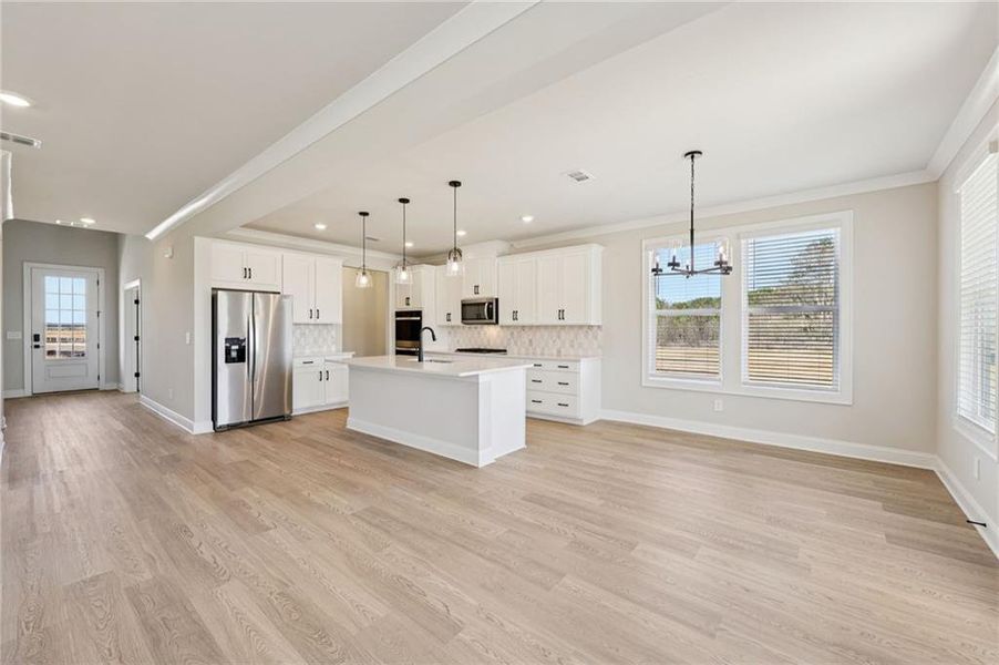 Furnished interior view inside a new home in River Pointe, Monroe (Image 13).